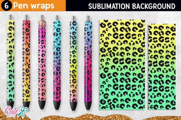 Download Leopard Pen Wraps Sublimation Designs - Sublimation Collection