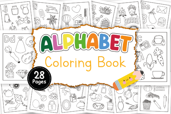 Download ABC Coloring Book for Kids - 28 Pages - Abc Collection