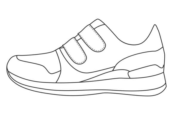 Download Casual Sneakers Line Icon. Athletic Walk - Icon Collection