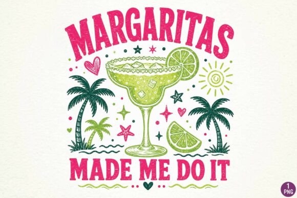 Download Retro Margarita Cocktail Sublimation Des - Sublimation Collection