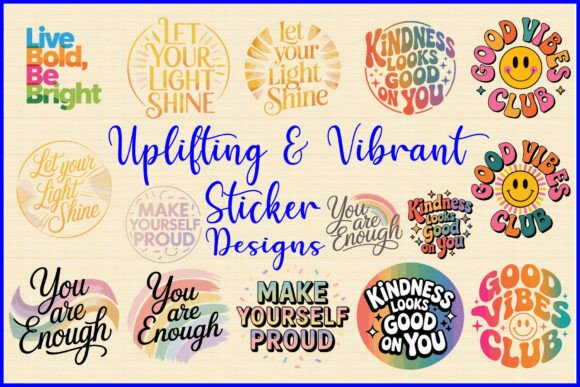 Download Uplifting &amp; Vibrant Sticker Designs - Premium Resources